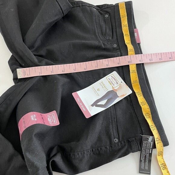 Levi's Signature Jeans Womens 27 x 28 Black Pull-On Skinny High Rise Stretch NEW - Picture 10 of 13